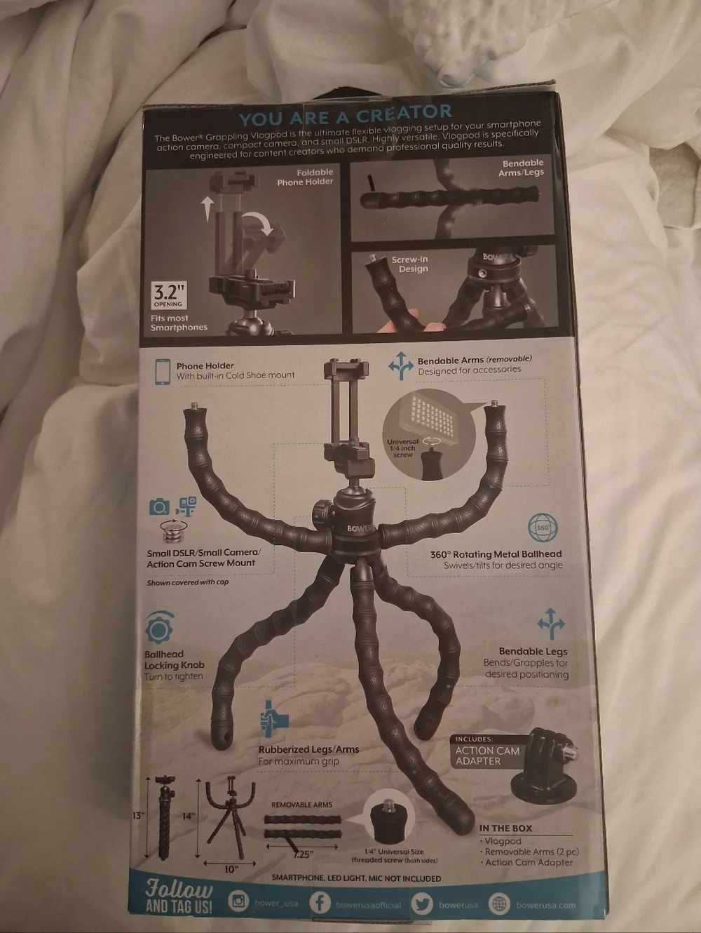 Grappling VlogPod Flexible Tripod - Black